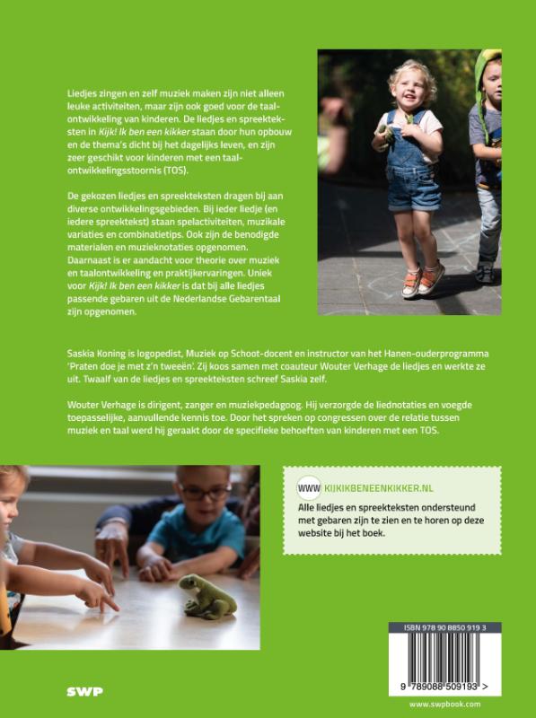 Kijk! Ik ben een kikker achterkant