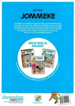 De zingende aap / Jommeke strip / 2 achterkant