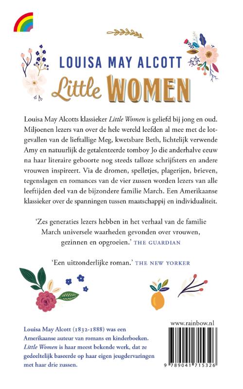 Little women / Rainbow pocketboeken / 1527 achterkant