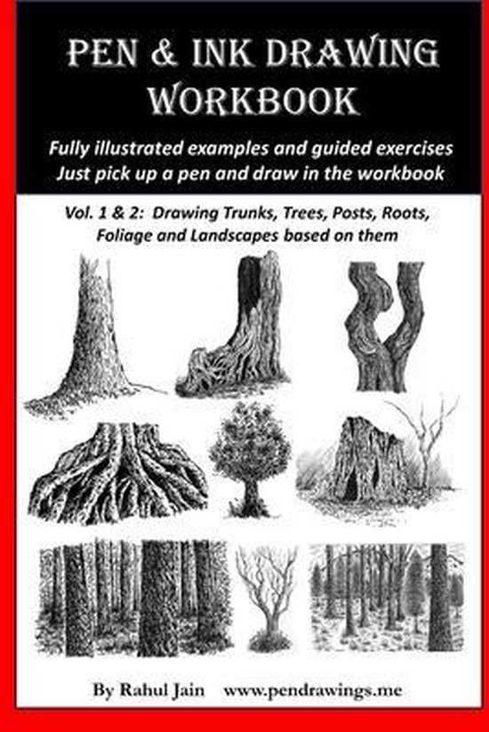 Rahul Jain Pen And Ink Workbooks- Pen And Ink Drawing Workbook Vol 1-2