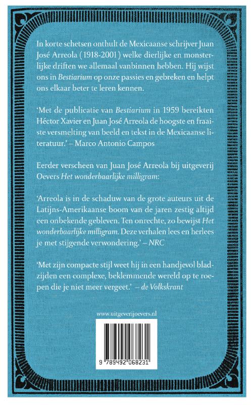 Bestiarium achterkant