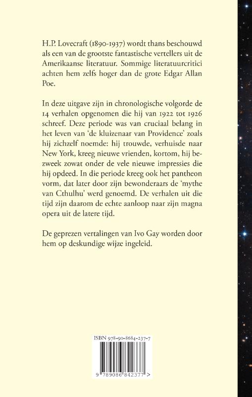 Fantastische verhalen 1922-1926 achterkant