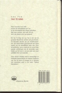 Tao Te King / Tijdloze klassiekers achterkant