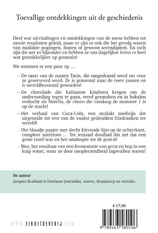 Toevallige ontdekkingen uit de geschiedenis achterkant