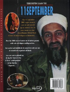 Terroristen slaan toe / Dagen waarop de wereld veranderde achterkant