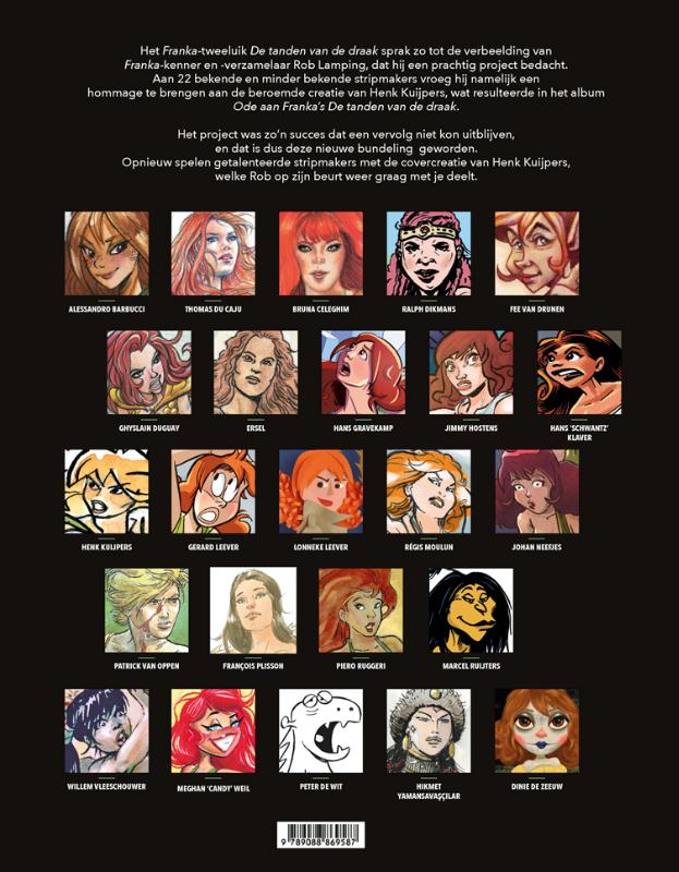 De tanden van de draak / Ode aan Franka’s / 2 achterkant