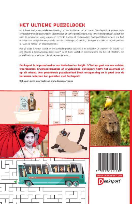 Denksport - Het Ultieme Puzzelboek / Denksport Puzzelboek / 1 achterkant