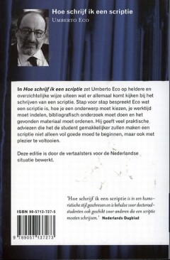 Hoe schrijf ik een scriptie? / Aula achterkant