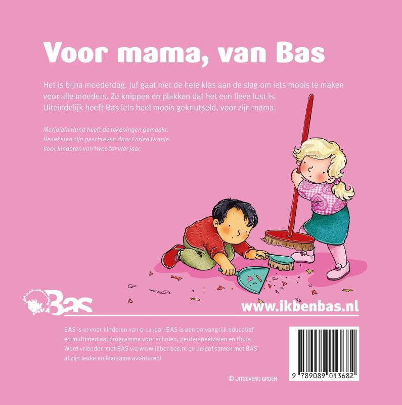Voor mama, van Bas / Bas achterkant