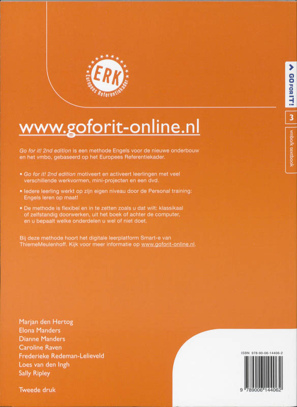 Go for it! 3 vmbo-k Tekstbook Go for it! 3 vmbo-k Tekstbook achterkant
