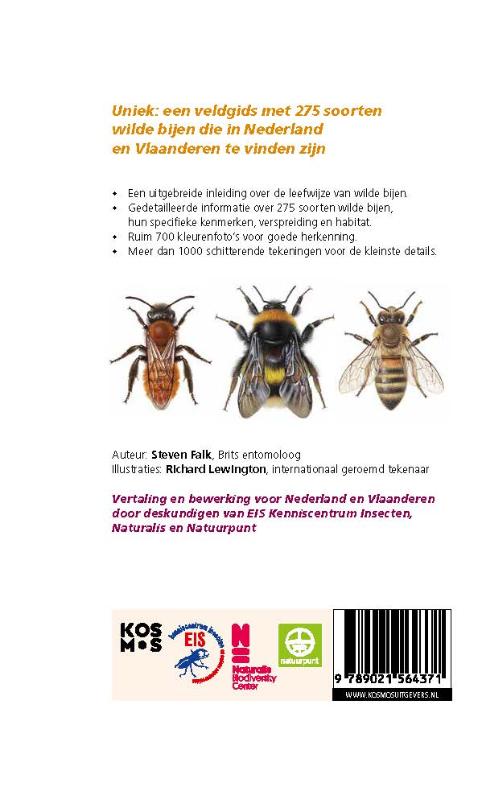 Fg 013 Field Guide Bees Gb I Coed N achterkant