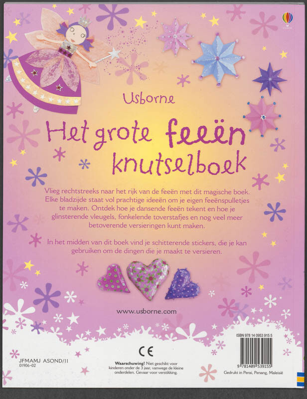 Het grote feeën knutselboek achterkant