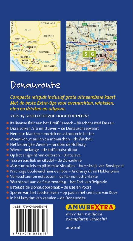 Donauroute / ANWB extra achterkant