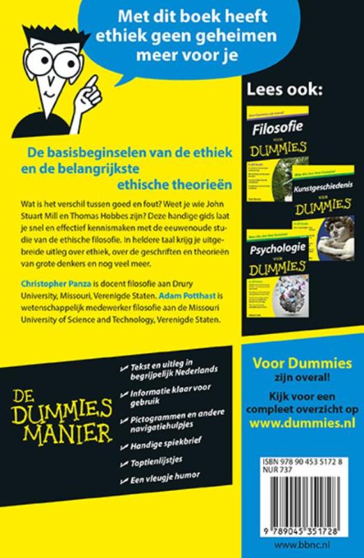 Ethiek voor Dummies / Voor Dummies achterkant