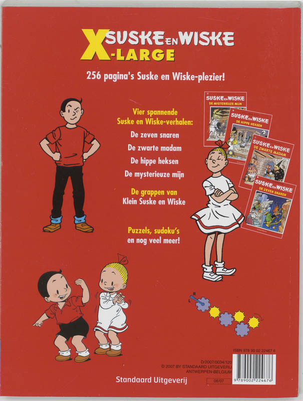 X-Large 2007 / Suske & Wiske familiestripboek achterkant