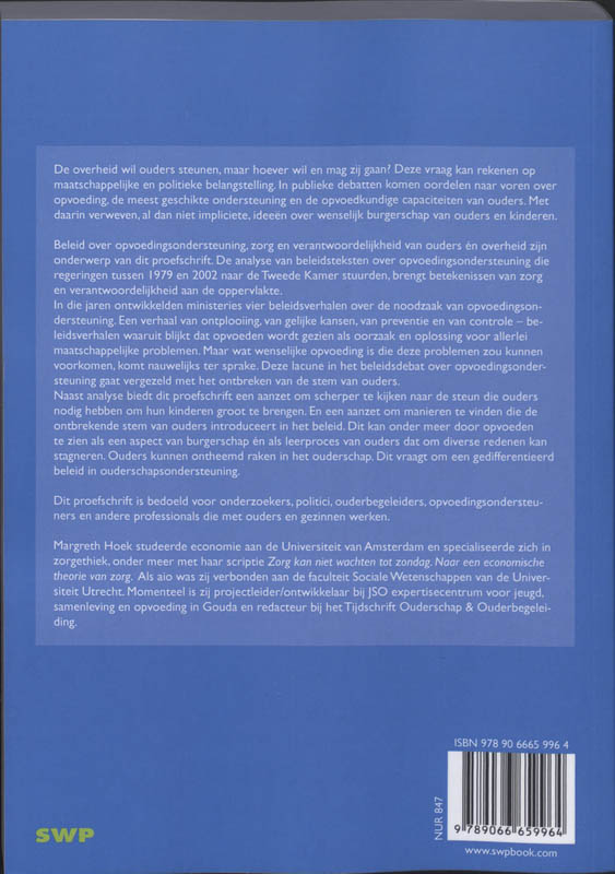 Ontheemd ouderschap achterkant