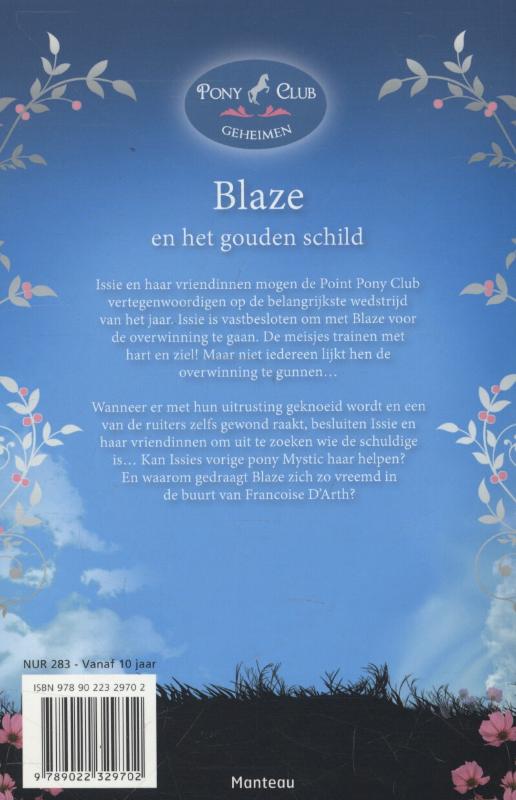 Pony Club Geheimen - Blaze en het gouden schild achterkant