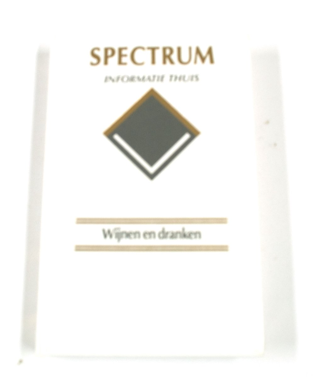 Spectrum informatie thuis wijnen en dranken