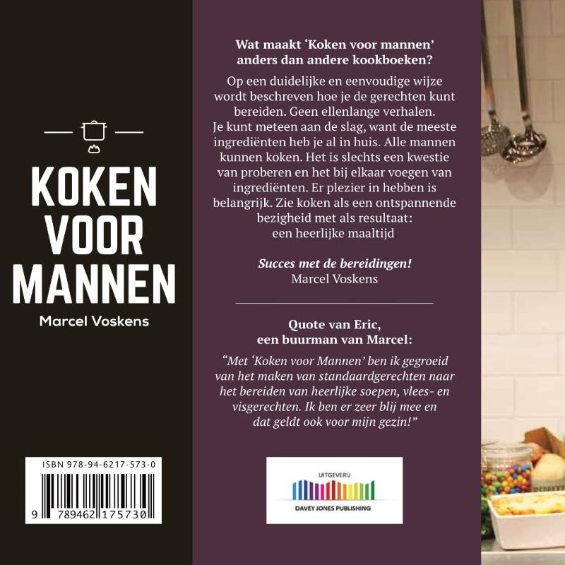 Koken voor mannen / Koken voor mannen / 2 achterkant