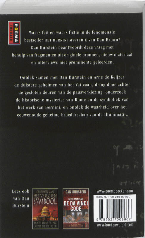 Geheimen van het Bernini mysterie achterkant