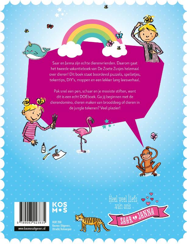 Het grote Zoete Zusjes vakantieboek 2 achterkant