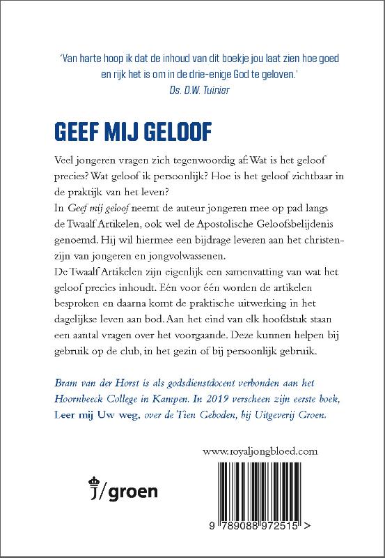 Geef mij geloof achterkant