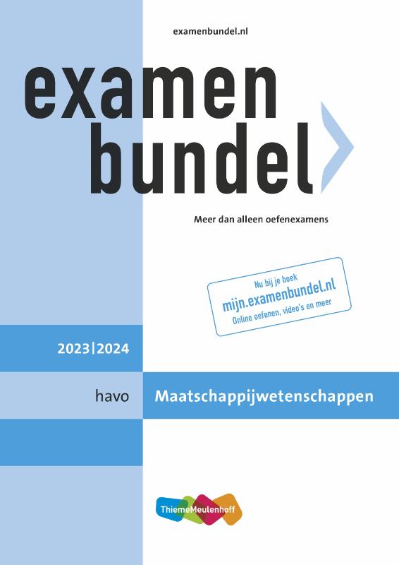 Examenbundel havo Maatschappijwetenschappen 2023/2024