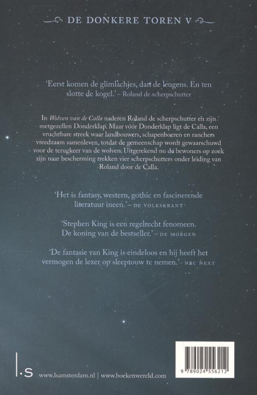 Wolven van de Calla / De donkere toren / 5 achterkant