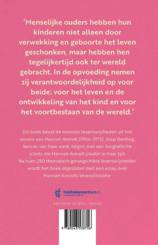 Hannah Arendt achterkant