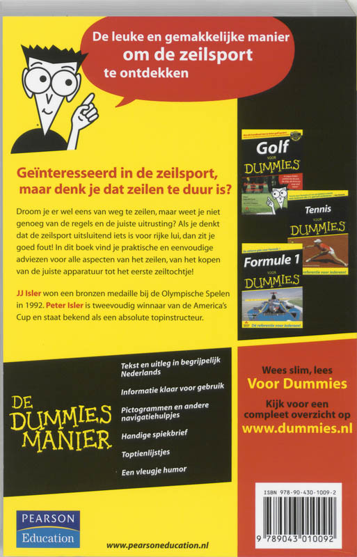 Zeilen voor Dummies / Voor Dummies achterkant