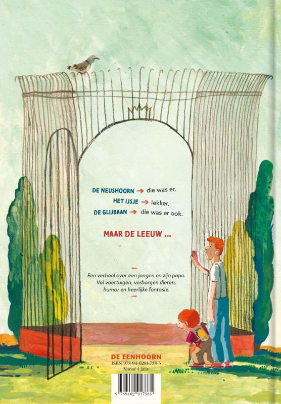 Maar de leeuw was er niet achterkant