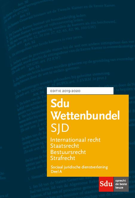 boekenbalie_9789012404914_cover Sdu Wettenbundel Sociaal Juridische Dienstverlening 2019-2020 (set 2 ex) / Educatieve wettenverzameling
