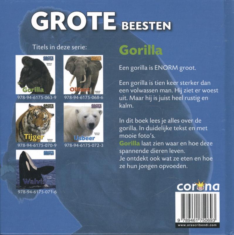 Gorilla / Grote Beesten achterkant