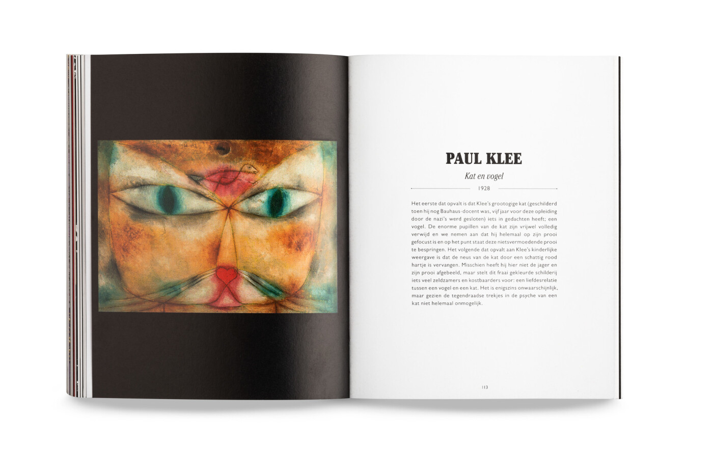 Katten in kunstwerken achterkant