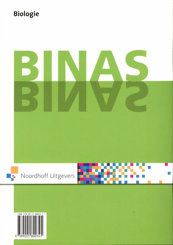 Binas Biologie vmbo-kgt Informatieboek achterkant