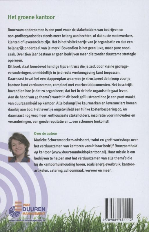 Het groene kantoor Het groene kantoor achterkant