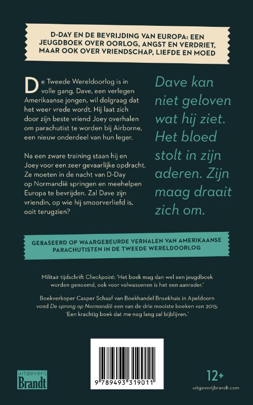 De sprong op Normandië achterkant