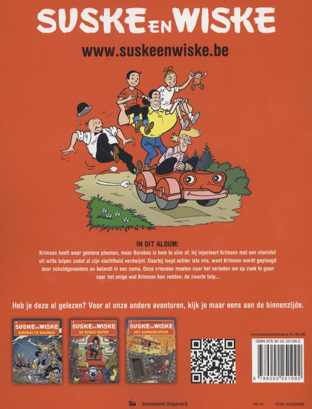 De zwarte tulp / Suske en Wiske / 326 De zwarte tulp / Suske en Wiske / 326 achterkant