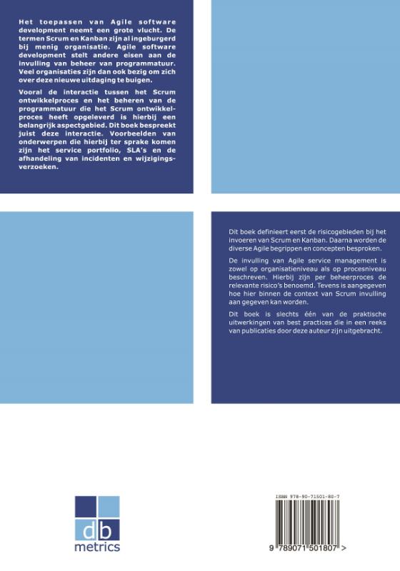 Agile Service Management met Scrum / Dbmetrics achterkant