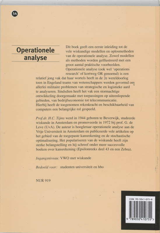 Operationele analyse / Epsilon uitgaven / 54 achterkant