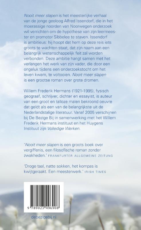 Nooit meer slapen achterkant