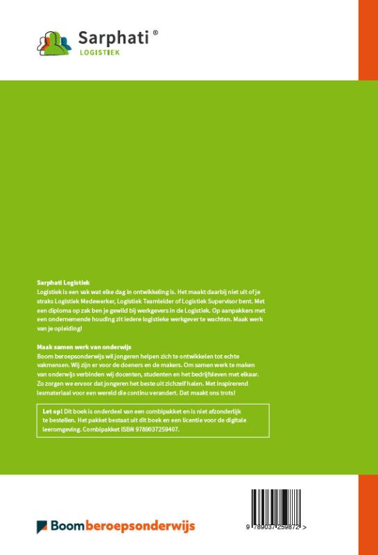 Veilig werken in de logistiek / KAM niveau 2/3 Theorieboek achterkant