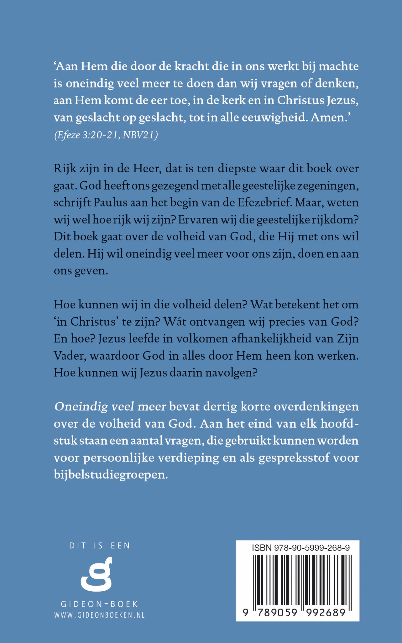 Oneindig veel meer achterkant