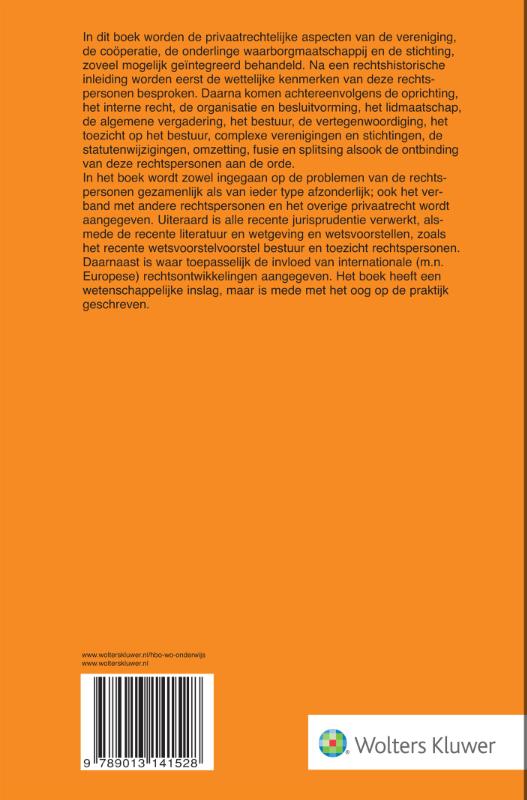 Van vereniging & stichting, coöperatie en onderlinge waarborgmaatschappij achterkant