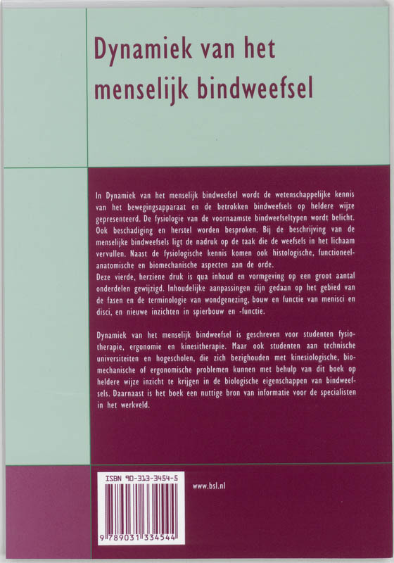 Dynamiek van het menselijk bindweefsel achterkant