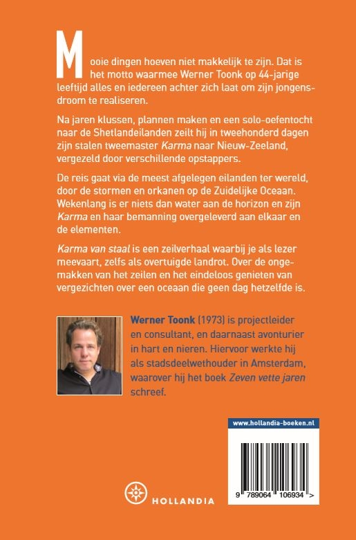 Karma van staal Karma van staal achterkant