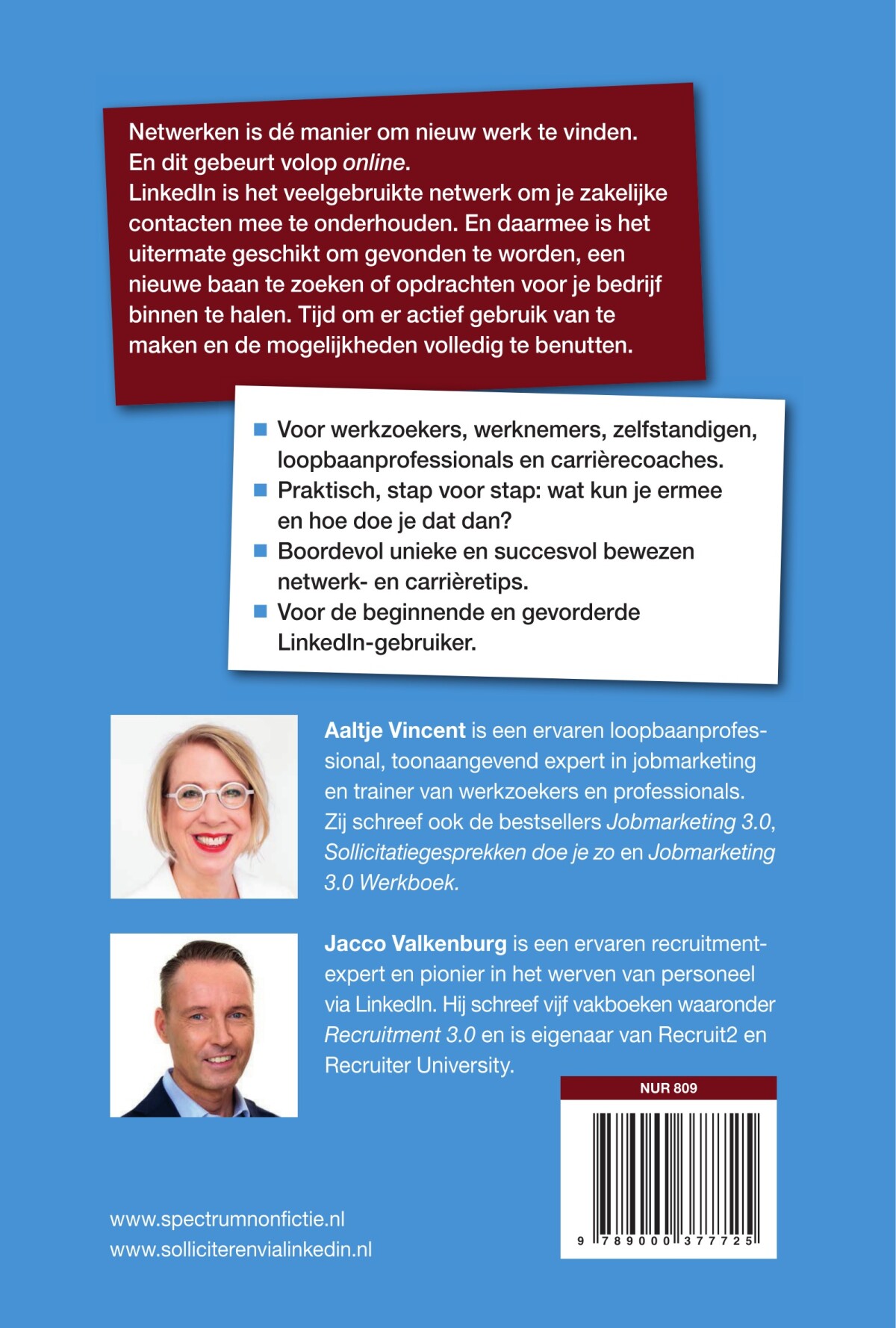 Solliciteren via LinkedIn achterkant