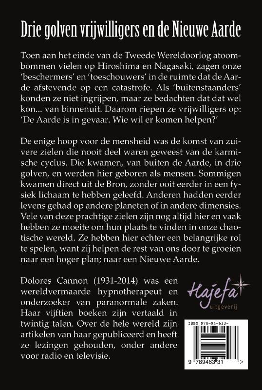 Drie golven vrijwilligers en de nieuwe aarde achterkant