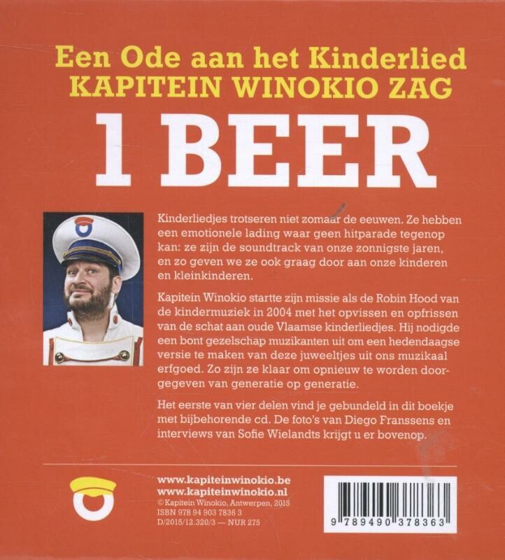 Kapitein Winokio zag 1 beer achterkant