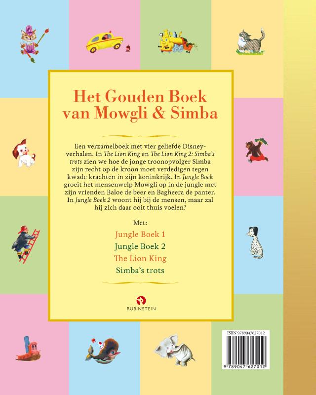 Het Gouden Boek van Mowgli en Simba / Gouden Voorleesboeken achterkant